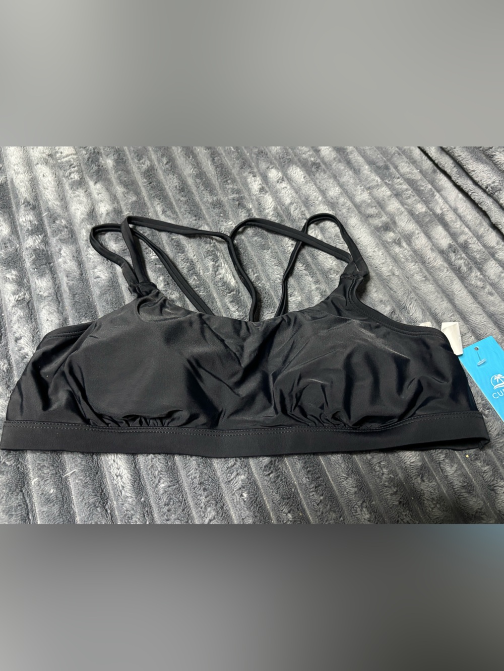 Cupshe Black Strappy Bra Top